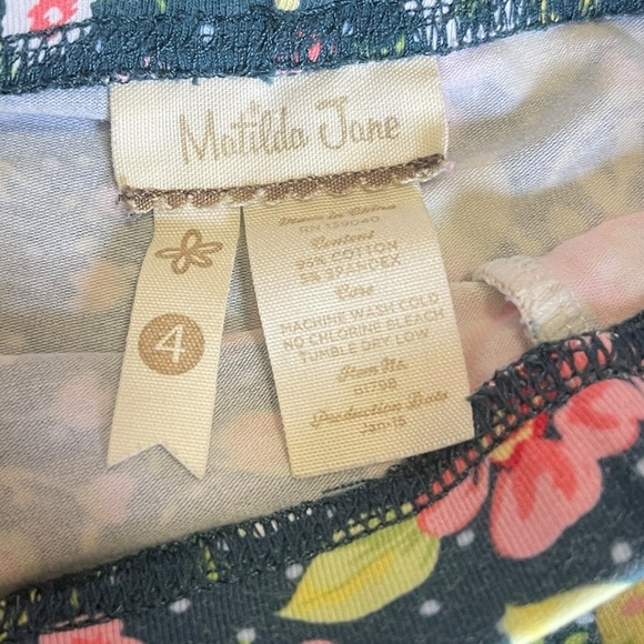 Matilda Jane Floral Legging Pants--4T - Picture 2 of 4